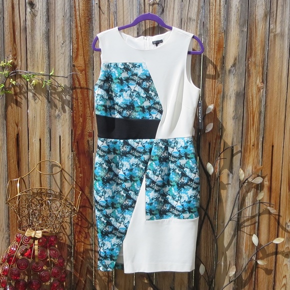 Tahari Dresses & Skirts - NWT Tahari 10 Colorblock Rainstorn Dress